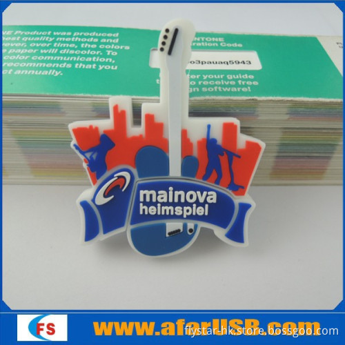 High Quality PVC usb guitar usb flash drive 4gb 8gb 16gb for promotional gift